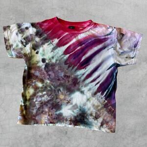 Tie Dyed Kids All Genders T-shirt - Unique Handmade - Boy's Girl's (Small 6/6X)